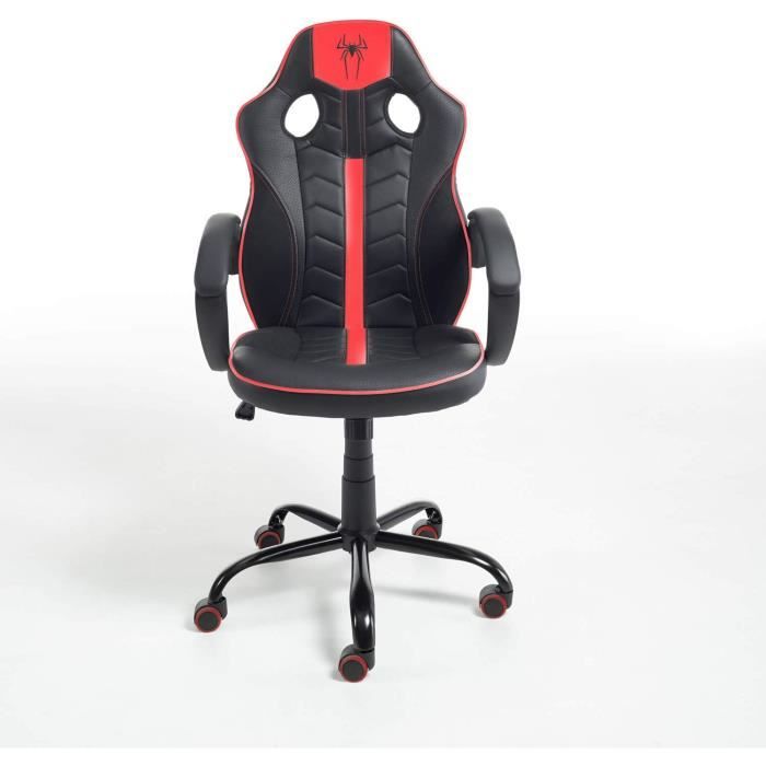 Chaise De Bureau En Cuir Bleu - Moderne Et Cosy, Très Bon état - 51x51cm, Hauteur Réglable