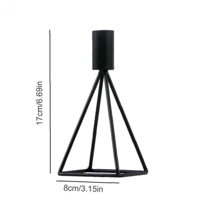 nambe Vida Lot de 2 bougeoirs coniques en métal pour centre de table et