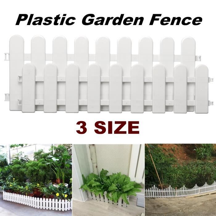 Tempsa 12pcs Cloture De Mur En Plastique De Panneau De Bordure De Piquet De Bordure De Gazon De Jardin Flexible 50x13cm Achat Vente Cloture Barriere Cloture De Mur En Plastique Cdiscount