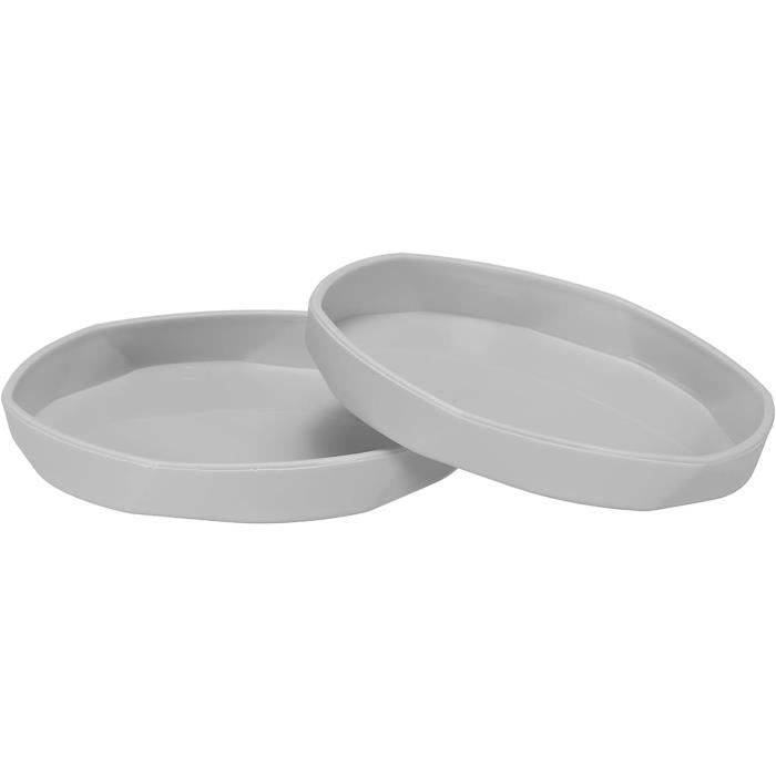 Soucoupes Pour Pots De Fleurs SAUCERHOME - Lot De 5, Diamètre 25.4 Cm, Bleues, Récupérateur D'eau