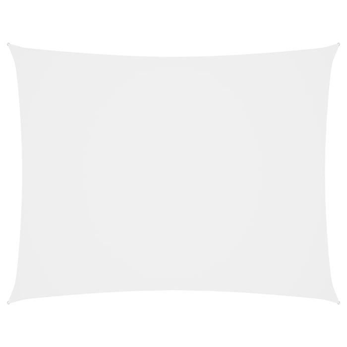 vidaXL Voile de parasol Tissu Oxford rectangulaire 3x5 m Blanc