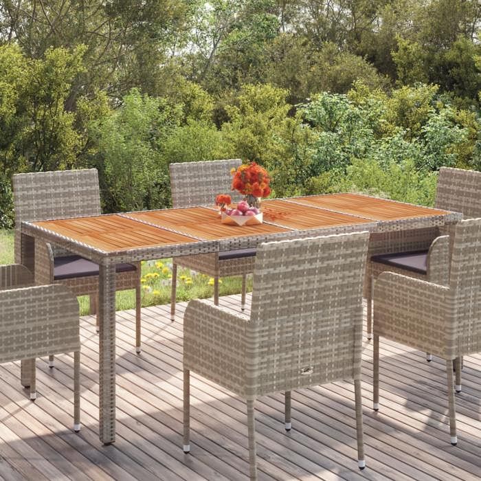 vidaXL Table de jardin 190x90x75 cm