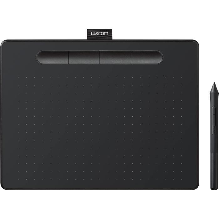Wacom Intuos Small Tablette Graphique Bluetooth - pour la peinture, le dessin et la retouche photo avec stylo sensible a la p