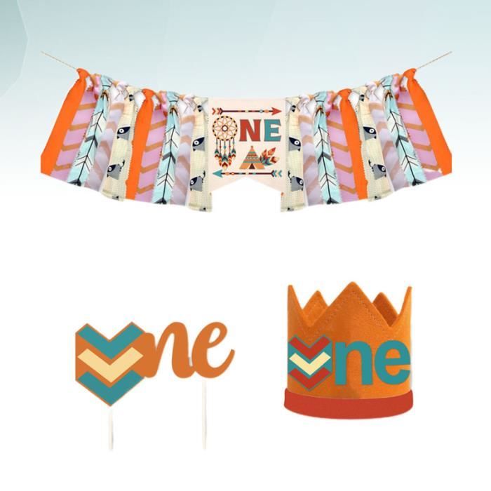 Boheme Theme Bebe 1er Anniversaire Gateau Inserer Banderoles Chapeau Ensemble Banderole Banniere Guirlande Hors Noel Cdiscount Maison