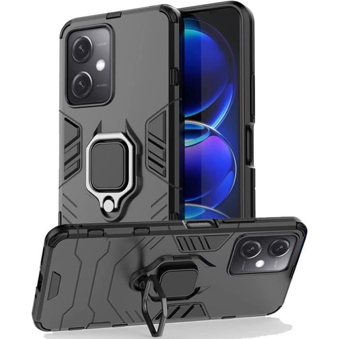 Compatible Xiaomi POCO X5 5G et Redmi Note 12 5G Coque Résistante Anti Choc avec Anneau Bague Anti Chute béquille [Novago]