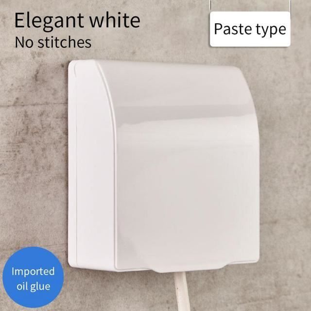 Lot De 4 Cache-prises Étanches IP54 - Pour Prise Type 86 - Salle De Bain, Cuisine, Extérieur
