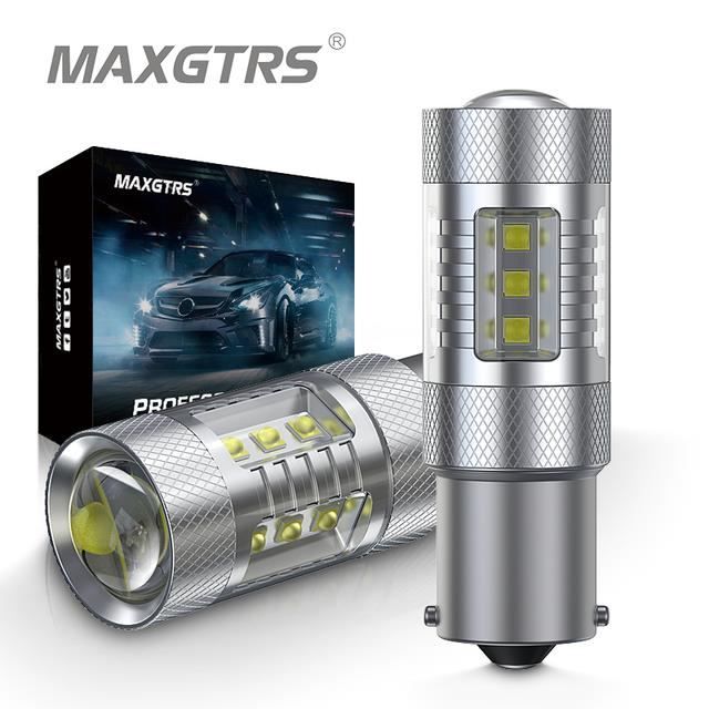 ANG RONG 2x 1157 BAY15d P21/5W Ampoules  15W LED Arriere Recul Lampe Orange 12V 
