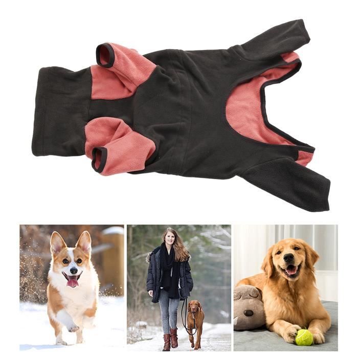 Comparer les prix de pyjama pour chien Manteau pour chien Veste pour chien Élastique Polyester Col haut 4 pattes Vêtements d'hiver pour chien JR033