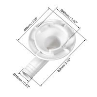 Mini Clim Climatisation Drainage Tuyau Connecteur Coude Raccord Embout évacuation Condensat Climatiseur Pour Mini-Split Unités Et Fenêtre AC Unité Parties 40mm Climatiseur De Fenetre