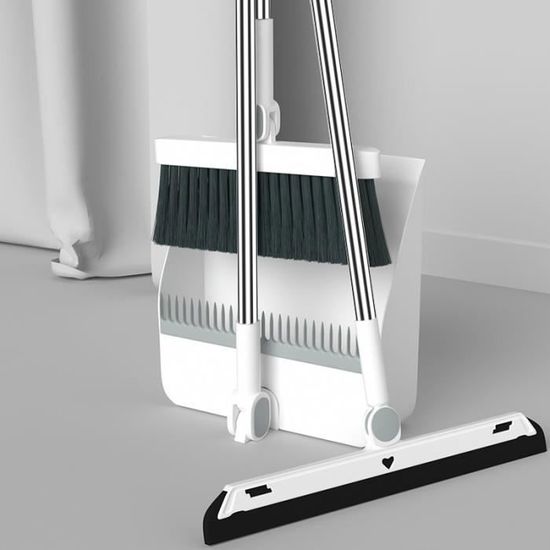 Balai Et Pelle à Poussière Pliables - Design Compact, Manche Ergonomique, Pour Sols Et Carrelage - 13