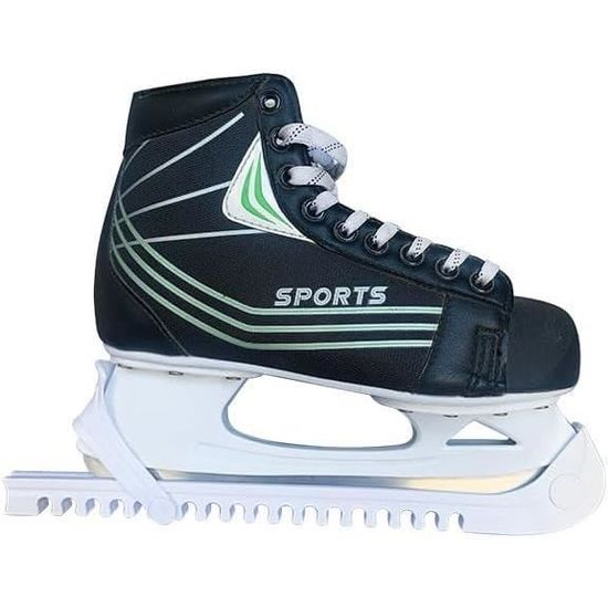 Lot De 2 Protège-lames De Patin à Glace – Réglables, ABS, Blanc, Avec Ressort, Pour Hockey Et Patinage Artistique