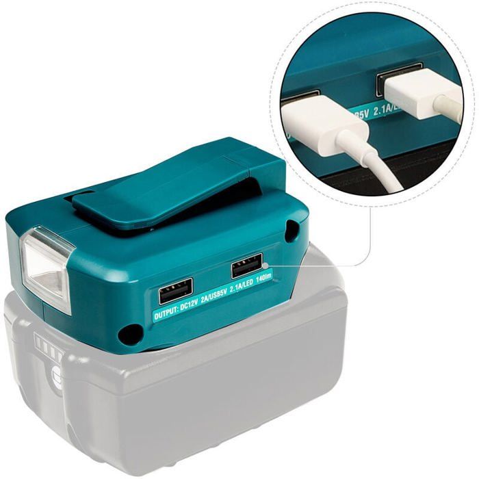 Roue d'adaptateur secteur pour batterie Makita 18V LXT avec connecteur de faisceau de câbles et porte-fusible pour Peg-Perego/Fisher-Price 12 volts  44