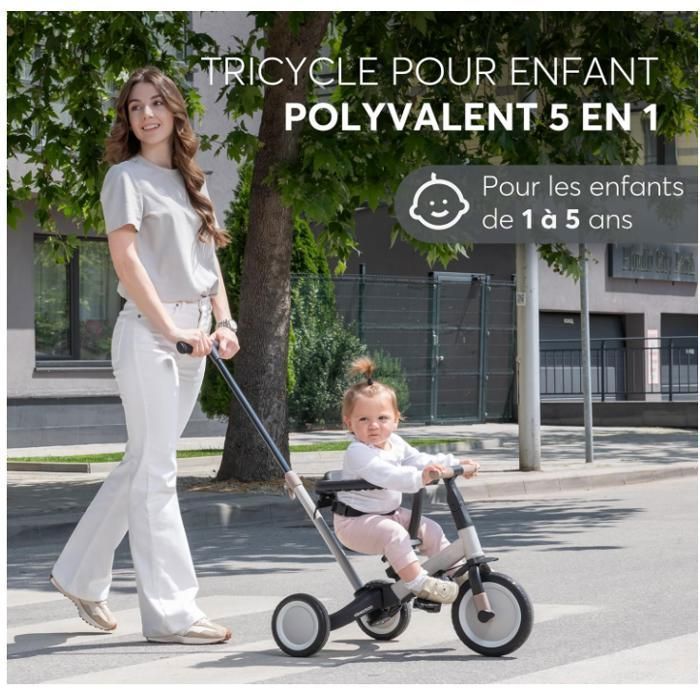 Olmitos - Tricycle Évolutif Bébé 5 en 1 - Vélo Enfant de 1 à 5 Ans - De Tricycle à Vélo avec ou sans Pédales - Adaptable et Transformable Olmitos - Tricycle Évolutif Bébé 5 en 1 - Vélo Enfant de 1 à 5 Ans - De Tricycle à Vélo avec ou sans Pédales - Adaptable et Transformable