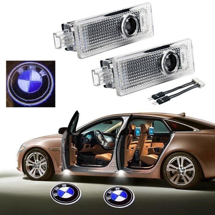 2PCS sans fil voiture LED-projecteur lampe de bienvenue logo BMW Lumière -  Accessoire téléphonie pour voiture à la Fnac