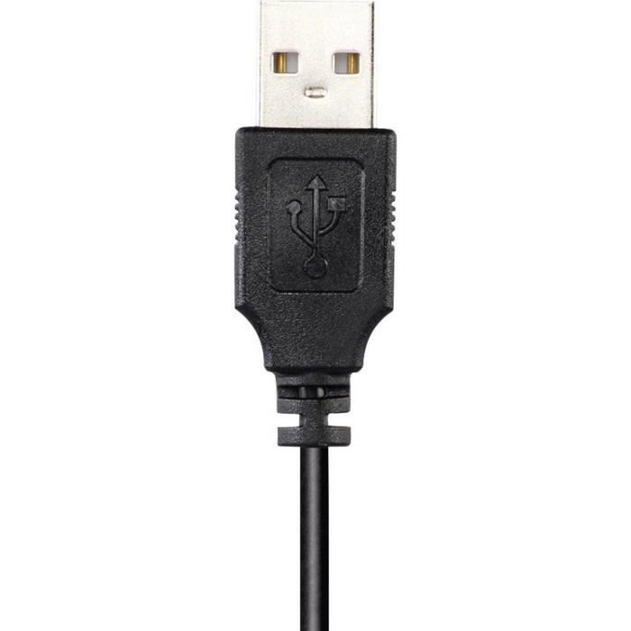 Micro-casque PC Hama HS-USB300 USB filaire, stéréo supra-aural noir 1 pc(s)  - Cdiscount TV Son Photo