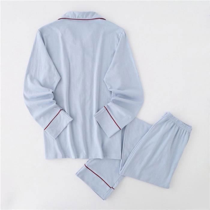 Pyjama Femme 2 Pièces Hiver - 95% Coton, 5% élasthanne, Manches Longues, Motif Chat - Confortable, Chaud, Tailles S-XXL
