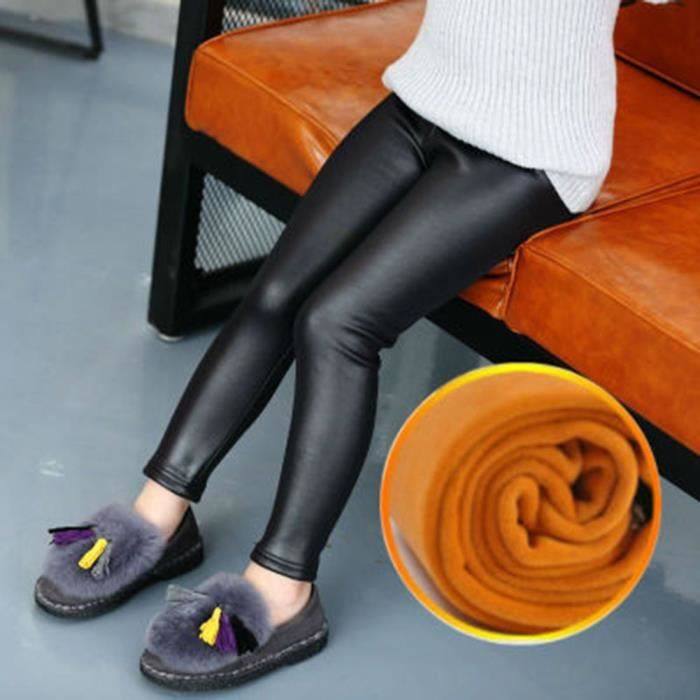 B b Fille Legging Enfant Stretch Hiver Chaud lastique Legging