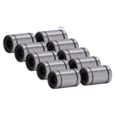 ROM 10 pièces cylindre de roulement à mouvement linéaire axes optiques curseur cadre de Test ID de rechange 6mm OD 12mm LM6UU-2