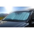 Kentop Pare-soleil pour pare-brise de voiture, excellente protection contre la chaleur et les rayons UV, Argenté 140 x 70 cm-2