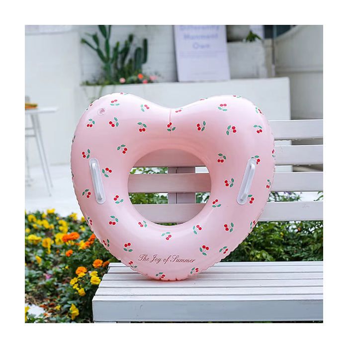 Bouée Anneau De Bain Gonflable en Forme De CoeurPROCHOSEN Jouets