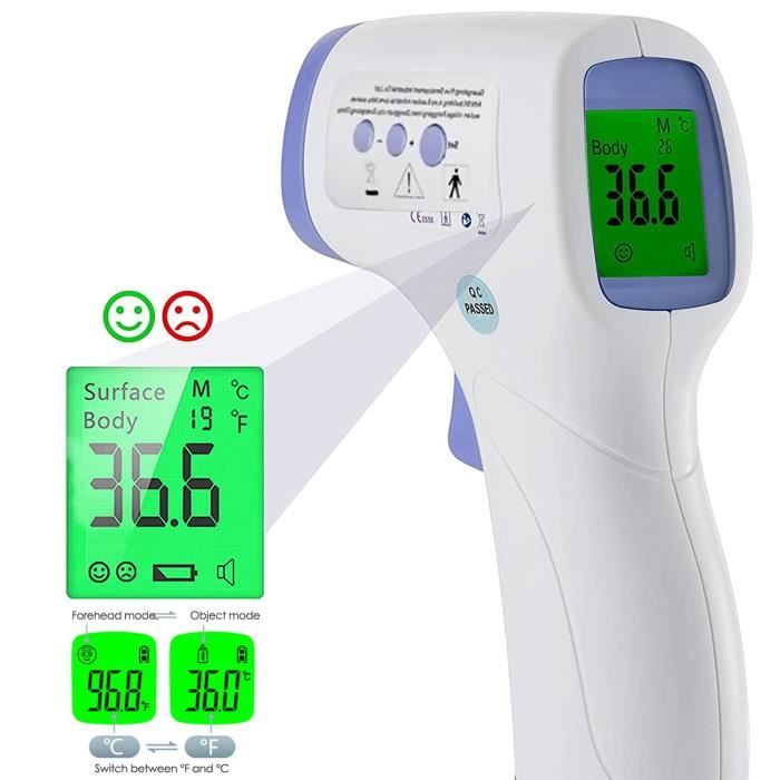 Thermomètre auriculaire et frontal, thermomètre Infrarouge Oreille pour bébé  Enfants Adultes et l'Objet Surface - Cdiscount Puériculture & Eveil bébé