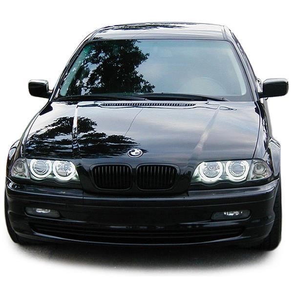 2 FEUX AVANT ANGEL EYES POUR BMW SÉRIE 3 E46 BERLINE (PHASE 2, 2001-2005) - NEUFS