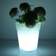 DECORATION LUMINEUSE Pot de fleur creux lumineux ABS coquille extérieur sans fil LED usine style-White 1-3