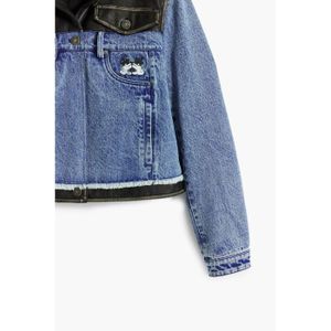 Veste en jean blanche femme Cdiscount