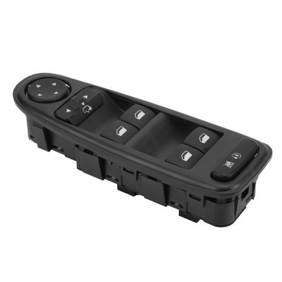 Interrupteur Lève-vitre électrique Principal Pour Citroën C4L C4 2013-2016 & Peugeot 408/308S - Avec Fonction Repli Rétroviseur - Remplacement 98009290ZD / 98009685ZD