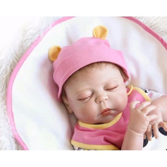 Vraiment Reel Realiste Reborn Bebe Poupee 23 Pouce Plein Silicone Vinyle Nouveau Ne Bebes Brinquedo Faire Bebe Enfants Anniversaire Cdiscount Jeux Jouets