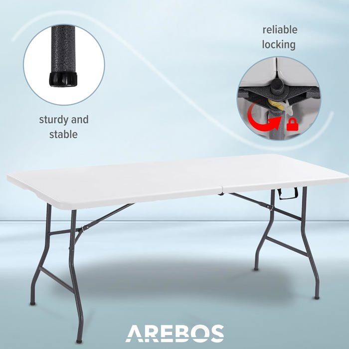 AREBOS Table Pliable de Camping