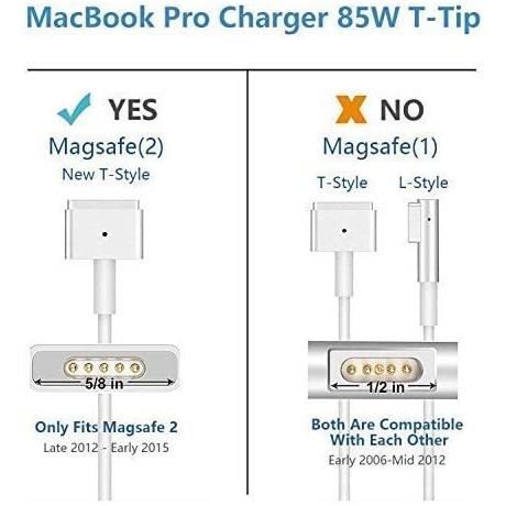Chargeur Macbook Pro 85W Chargeur MagSafe 2 Compatible avec Le MacBook Pro  13 15 17 Pouces (2012 en Retard) Fonctionne avec 60W 45W - Cdiscount  Informatique