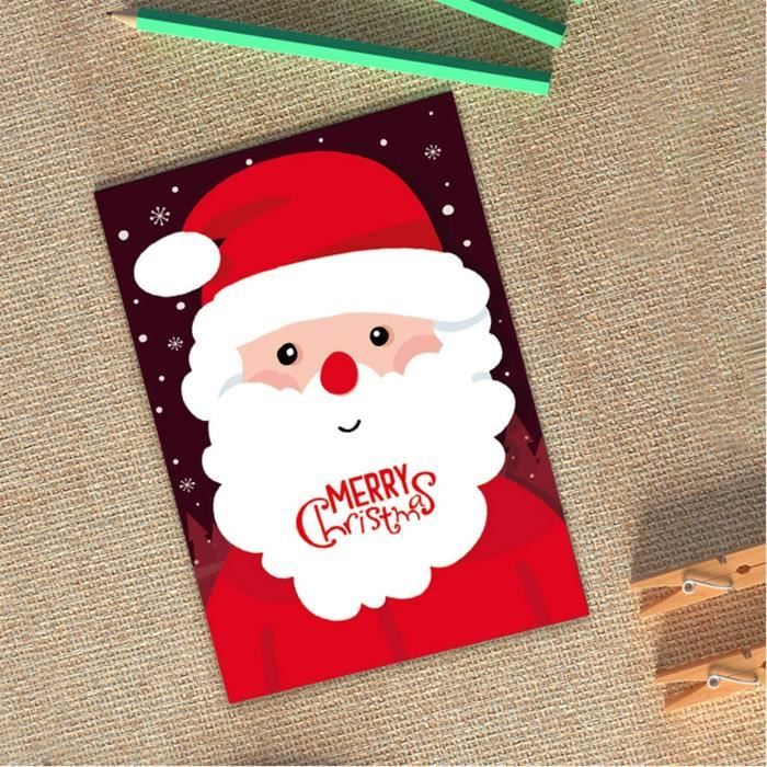 Cartes de voeux de Noël, cartes de voeux -up 3D avec enveloppe, carte -up