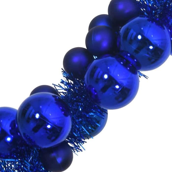 Guirlande De Noël Boules Rouges - 186 Cm - Polystyrène Léger - Déco Intérieure/extérieure - Festive