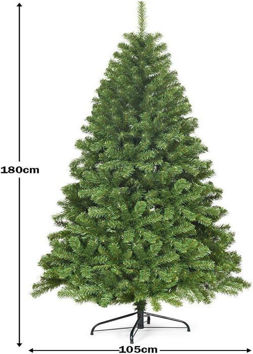 Sapin De Noël Artificiel Enneigé GIANTEX - 2,75 Mètres, Branches PVC Réalistes, Support Métal Stable, Facile à Assembler - 4