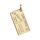 Pendentif femme plaque or