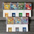 New French Game Boy / Game Boy Couleur Jeux Boîte Ensemble Complet Tous Les 7 Pcs Pokemon Rouge/Bleu/Vert/jaune/Or/Argent/Cristal-0