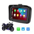 GPS Navigation moto 5 pouces Portable IPX7 étanche écran Carplay moniteur sans fil Android Auto WiFi Bluetooth transmetteur FM-0
