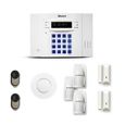 Alarme maison sans fil DNB 2 à 3 pièces mouvement + intrusion + détecteur de fumée - Compatible Box / GSM-0