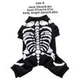 Animaux de compagnie costumes chiens squelette chemise chemise chiot drôle vêtements halloween cosplay habiller habillement-0
