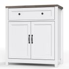 Buffet de Cuisine - Bealife - Meuble Bas de Cuisine - 1 Tiroir - 2 Portes - Étagère Réglable - Rangement Gris - 76,2x39,7x84,6 cm