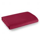 MATIN CALIN Drap plat 240 x 300 cm pour lit 2 places - 100% Coton-57 fils-cm² Rouge