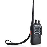 Baofeng BF-888S Talkie-walkie Rechargeable UHF 16 Canaux 400-470MHz 2 Way Radio Portée 3-5 km (Casque ajouté)