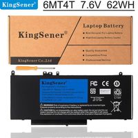 Batterie de remplacement KingSener 6MT4T pour Dell Latitude E5470 série E5570 Precision M3510 79VRK 07V69Y TXF9M 7.6V 62WH 4 cellule