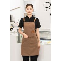 Tablier De Chef Réglable - Imprimé Plante Koala - 100% Polyester - Avec Poche - Pour Cuisine, Barbecue, Restaurant