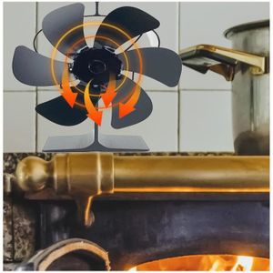 Bybule ventilateur poele a bois 6 pales - Cdiscount