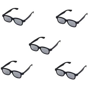 5 paires de Passive universelle Flip Up Clip sur lunettes 3D pour lunettes de Prescription universel pour tous les cinémas de téléviseurs 3d Passive et projecteurs 