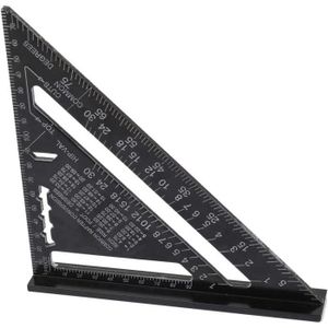A Triangle Règle,Alliage d'Aluminium Équerre Triangle,Règle de Triangle en Aluminium,Rapporteur d'Angle de Triangle,Précision Durable Triangle Règle,Triangle Règle pour Ingénieur Menuisier 