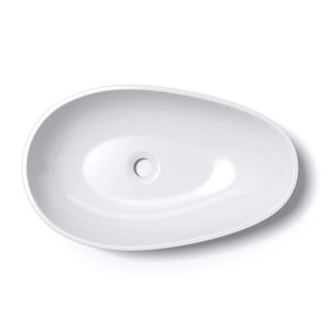 LAVABO - VASQUE Vasque à poser Mai & Mai - Col809 - Blanc ovale - 