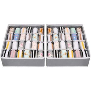 Organisateur de rangement pour sous-v/êtements Lot de 2 multicolore, 10 x 35